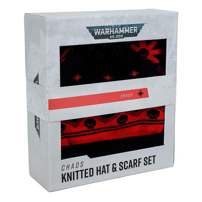 Warhammer 40K Beanie & Scarf Set Chaos 1