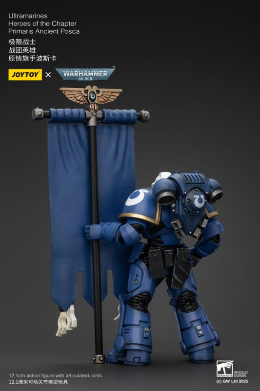 Warhammer 40k Action Figure 1/18 Ultramarines Heroes of the Chapter Primaris Ancient Posca 20 cm 2