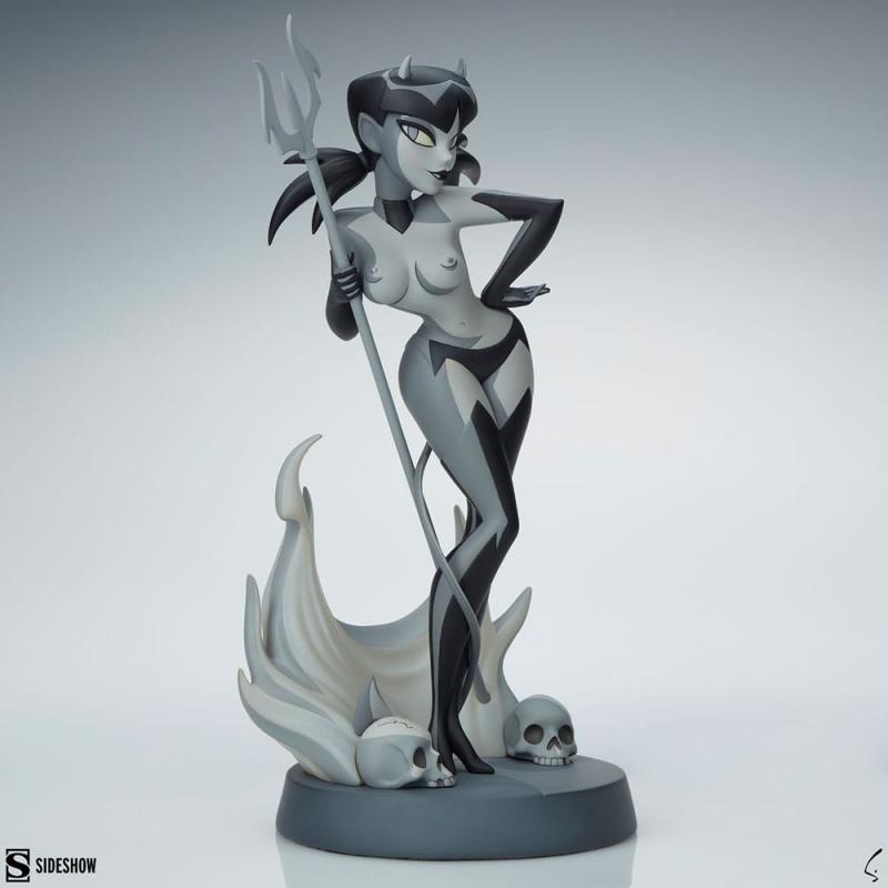 Original Artist Series Statue Devil Girl (Black and White Variant) 30 cm