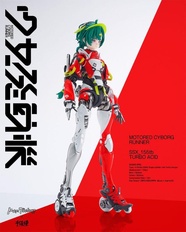 Shojo-Hatsudoki Action Figure Motored Cyborg Runner SSX_155tb Turbo Acid 17 cm