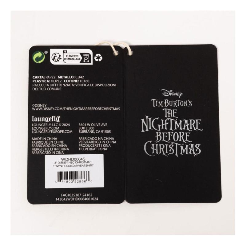 Nightmare Before Christmas by Loungefly hooded jacket Christmas Town Size M