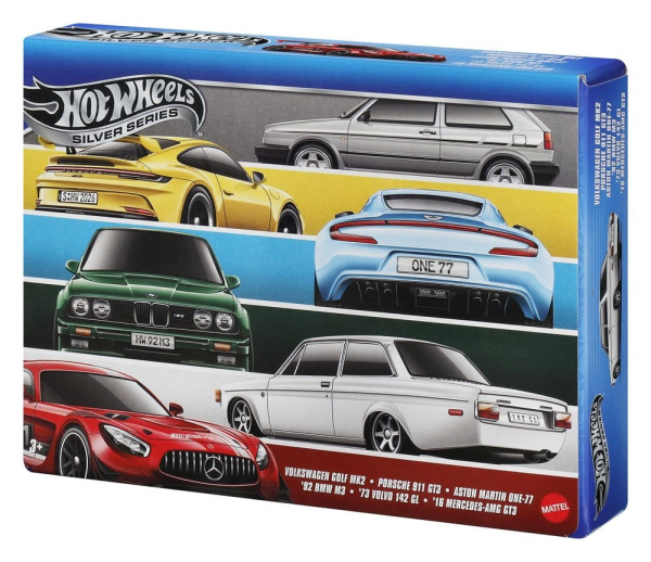 Hot Wheels Silver Series Die-Cast Vehicle 6-Pack 1/64 Euro Style 7