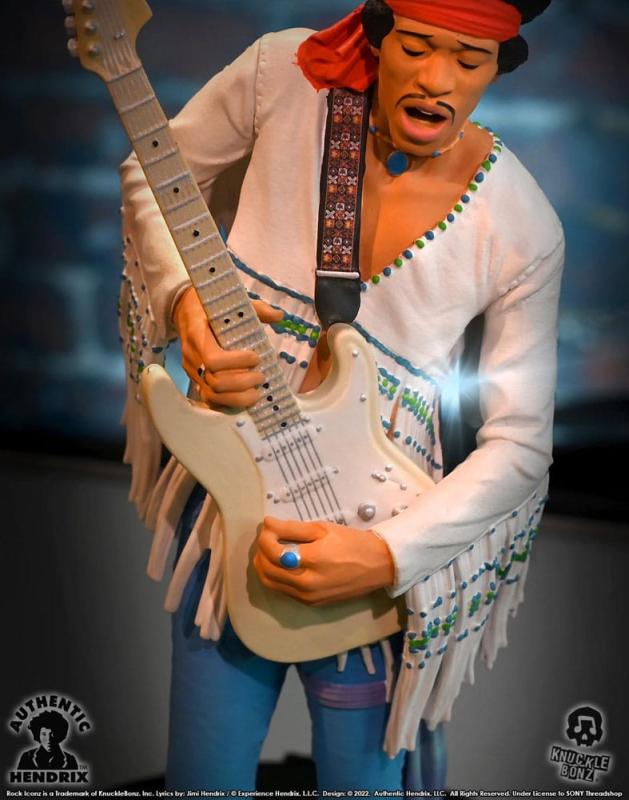 Jimi Hendrix: Jimi Hendrix III 22 cm Rock Iconz Statue - Knucklebonz