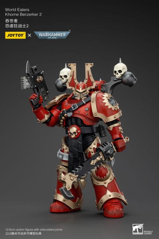 Warhammer 40k Action Figure 1/18 World Eaters Khorne Berzerker 2 13 cm