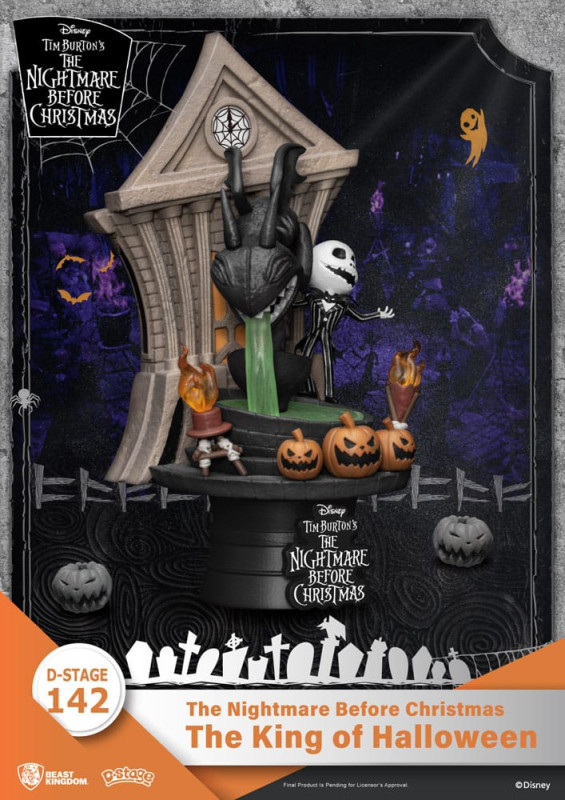 Nightmare before Christmas D-Stage PVC Diorama The King of Halloween 15 cm 2