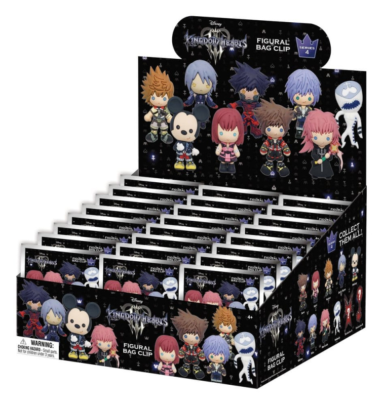 Kingdom Hearts 3D PVC Bag Clips Series 4 Display (24)