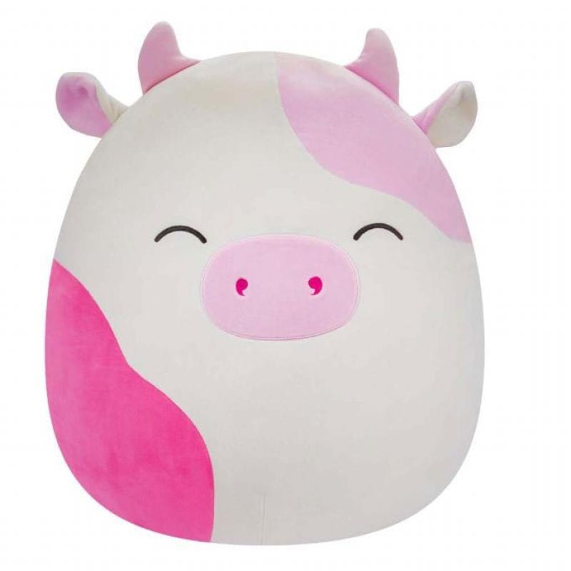 Squishmallows Plush Figure Pink Spotted Cow with Closed Eyes Caedyn 40 cm
