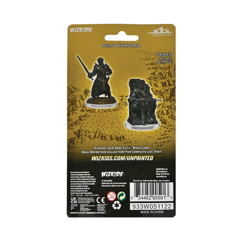 WizKids Deep Cuts Miniatures Unpainted Miniatures 2-Pack Dead Warlord 1