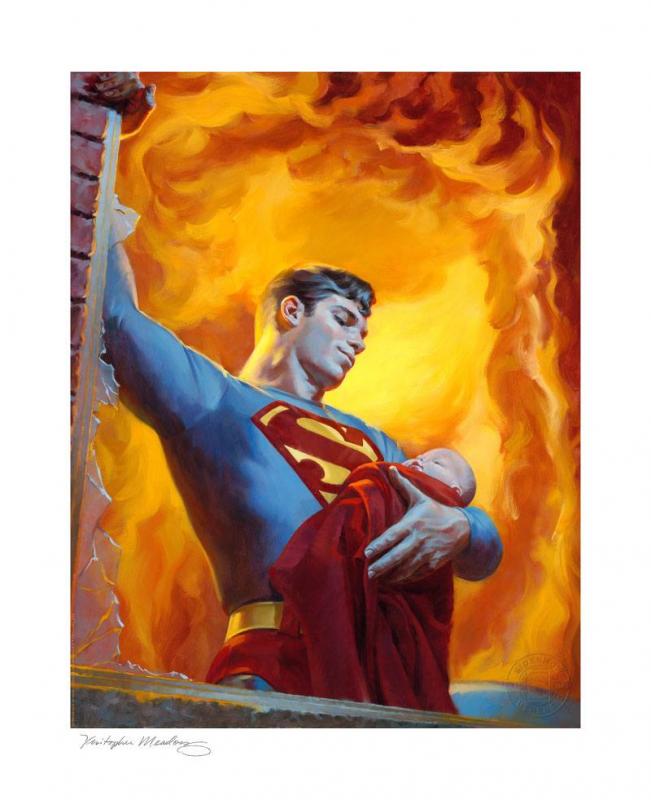 DC Comics: Saving Grace A Hero's Rescue 46 x 56 cm Art Print - Sideshow Collectibles