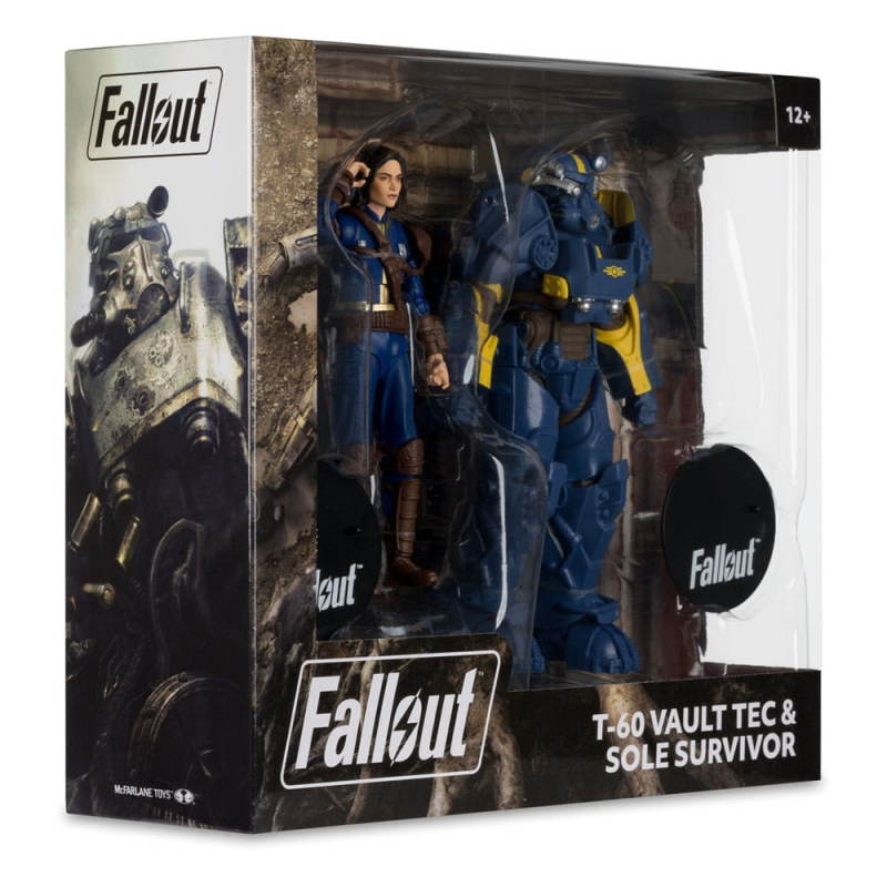 Fallout 4 Statue 2-Pack T-60 Vault Tec & Sole Survivor 18 cm 8