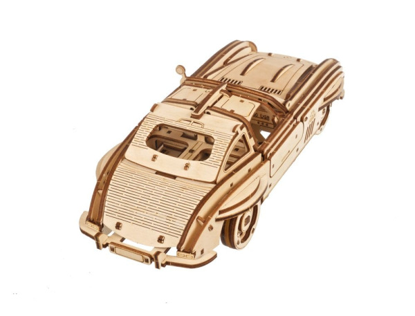 Ugears 3D Wooden Puzzle Winged Sports Coupe 12