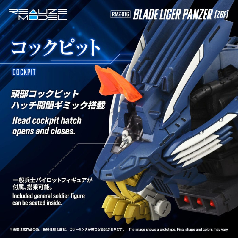 Zoids Plastic Model Kit 1/100 RMZ-016 Blade Liger Panther (ZBF) 25 cm 7