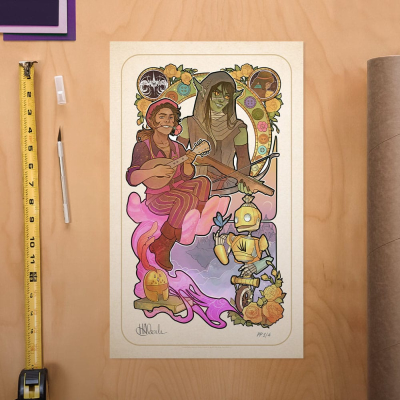 Critical Role Art Print Sam Riegel: 10th Anniversary Art Nouveau Illustrations 46 x 28 cm - unframed 1