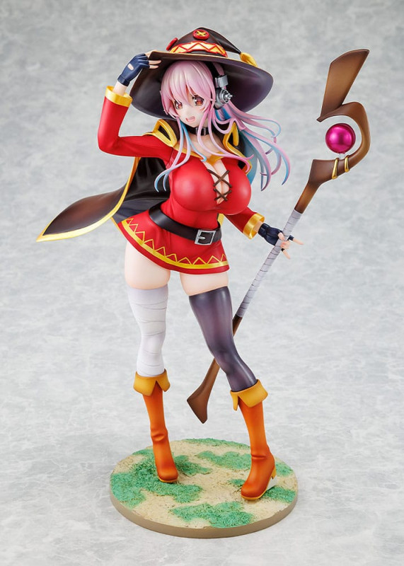 Super Sonico x Konosuba PVC Statue 1/7 Super Sonico Megumin collaboration Ver. 25 cm 2
