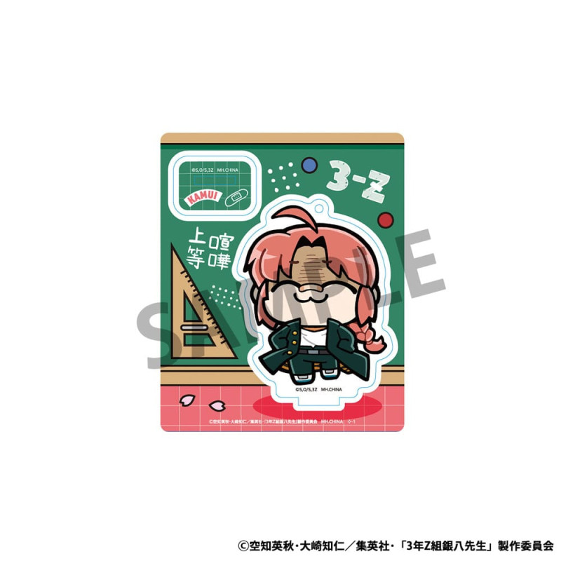 Gintama Acrylic Figure 3-Z Ginpachi Sensei x Okawabukubu the Youth 6 cm Display (8) 8