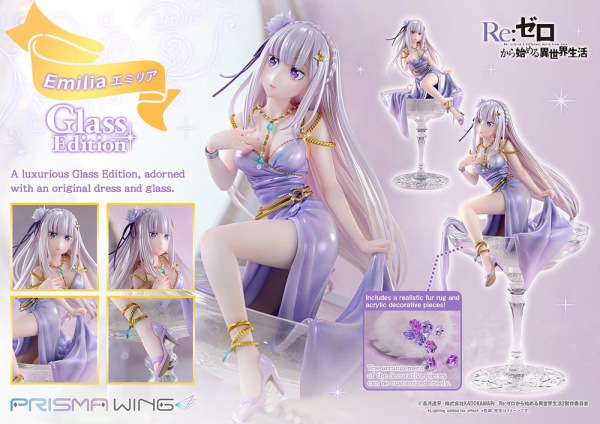 Re:Zero Prisma Wing Statue 1/7 Emilia Glass Edition 29 cm 4