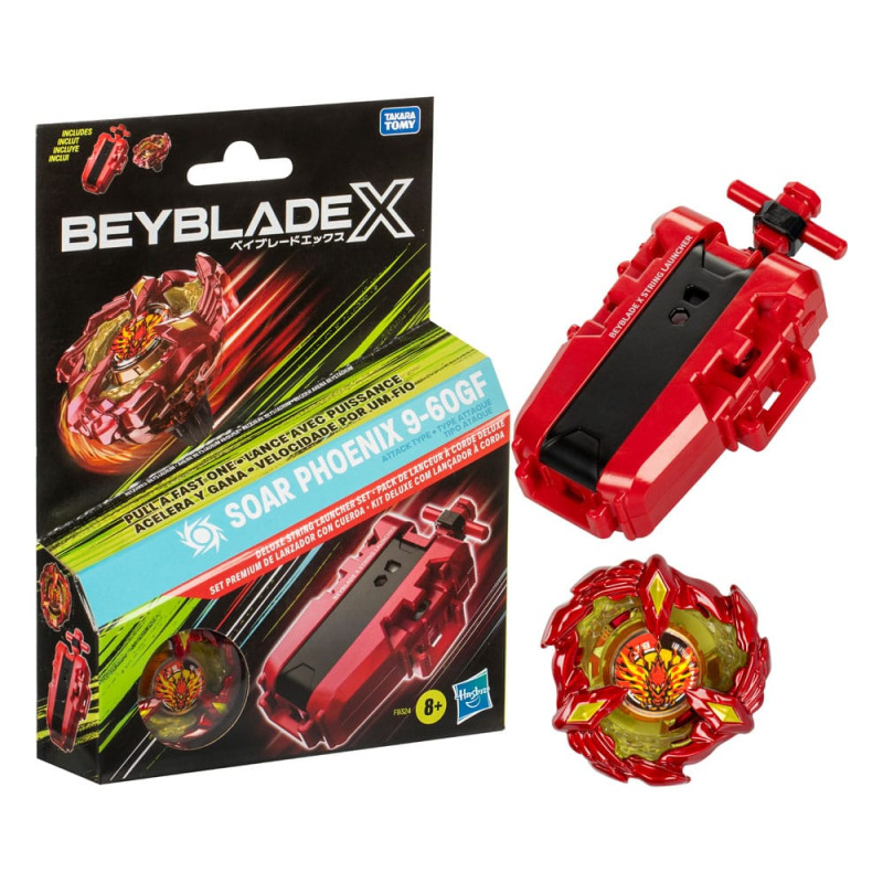 Beyblade X Soar Phoenix Deluxe String Launcher Set 2