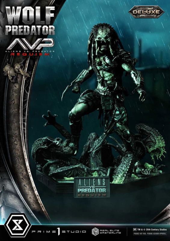 Alien vs. Predator Real Elite Masterline Series Statue 1/3 Requiem Wolf Predator Deluxe Bonus Ver. 9