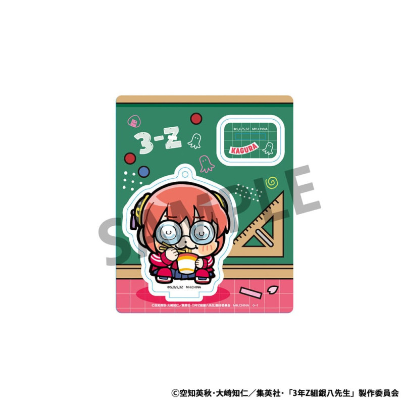 Gintama Acrylic Figure 3-Z Ginpachi Sensei x Okawabukubu the Youth 6 cm Display (8) 3