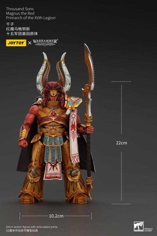 Warhammer The Horus Heresy Action Figure 1/18 Thousand sons Magnus the Red Primarch of the XVth Legi