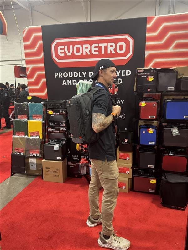 Evoretro Travel Backpack and Mini-Carrying Case Bundle Kit Black 6