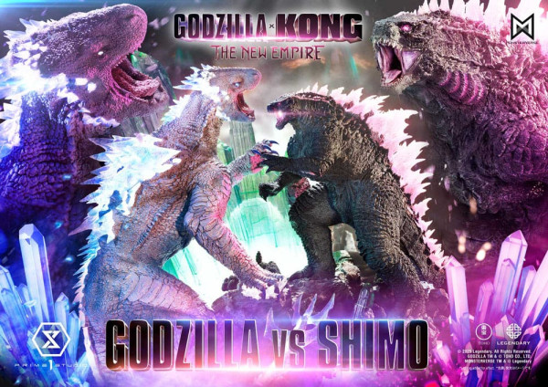 Godzilla x Kong: The New Empire Ultimate Diorama Masterline Series Statue Godzilla vs Shimo Bonus Ve 1