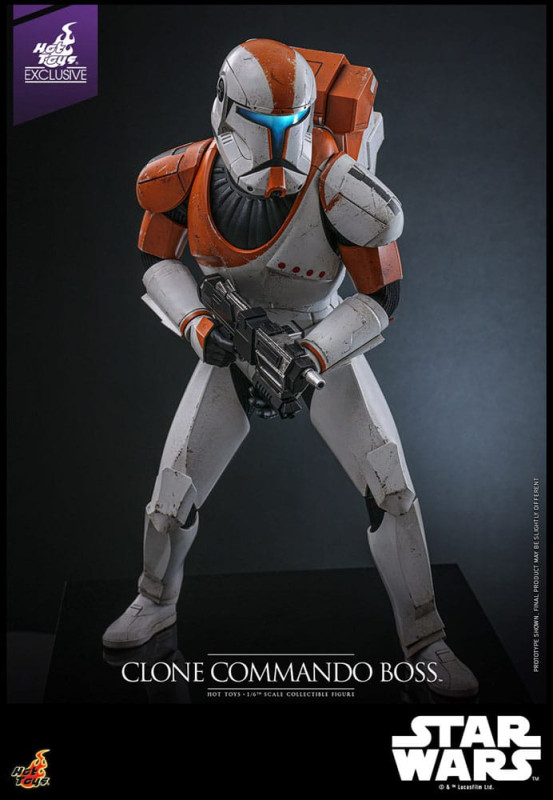 Star Wars: The Clone Wars Action Figure 1/6 Clone Commando Boss Hot Toys Exclusive 30 cm 6
