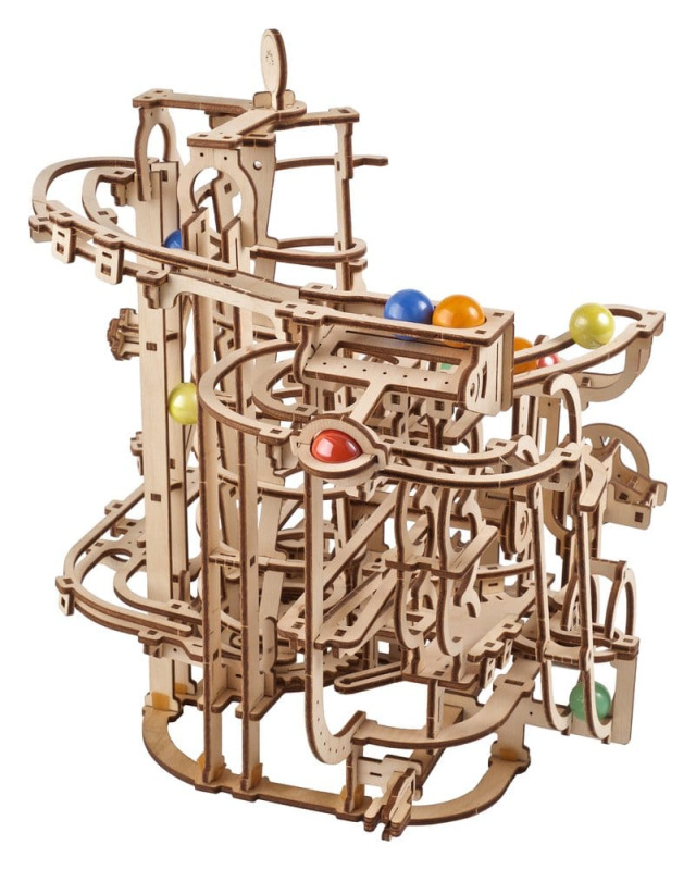 Ugears 3D Wooden Puzzle Marble Run Spiral Hoist 8