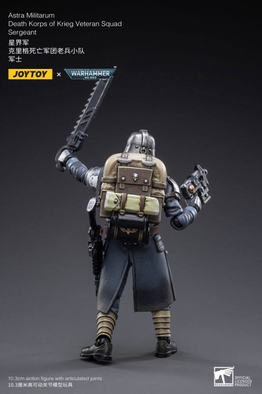 Warhammer 40k Action Figure 1/18 Death Korps of Krieg Veteran Squad Sergeant 10 cm 3