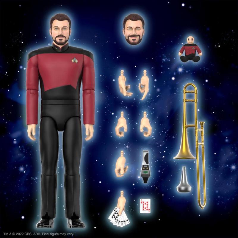 Star Trek The Next Generation: Commander Riker 18 cm Ultiamtes Action Figure - Super7