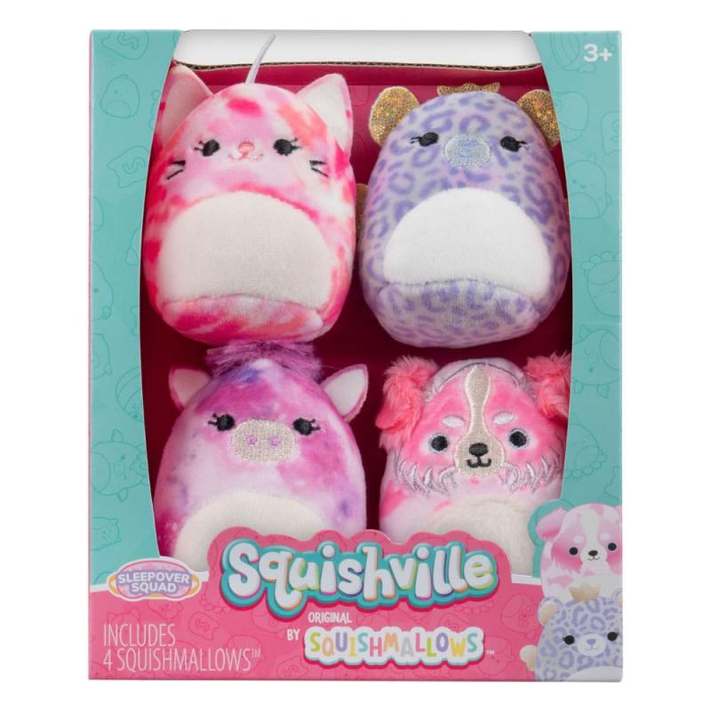 Squishville Mini Squishmallows Plush Figure 4-Pack Sleepover Squad 5 cm
