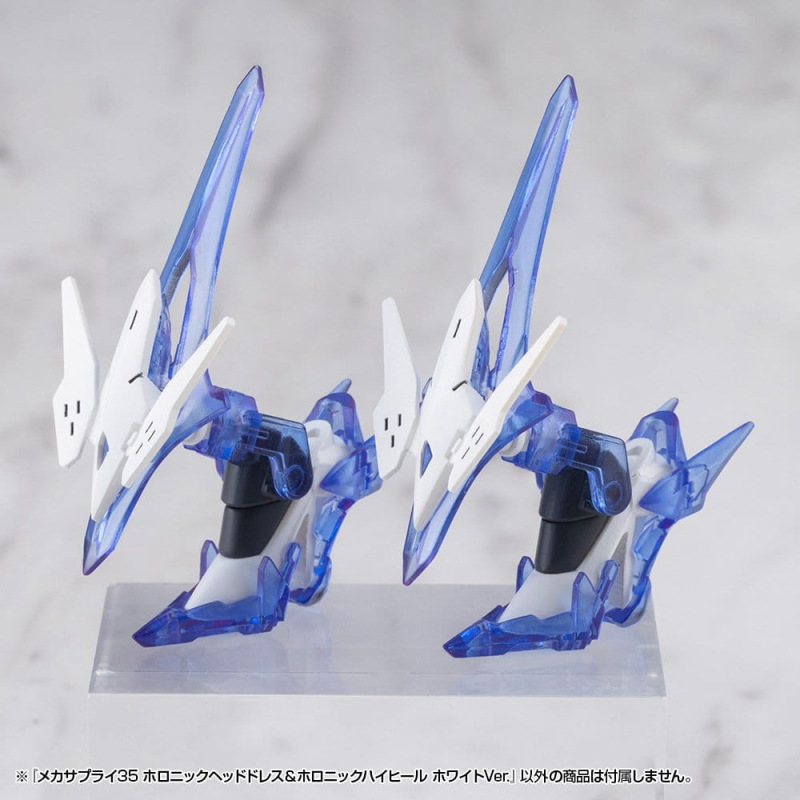 Kotobukiya M.S.G. Model Kit Accessory Set Mecha Supply 34 Holonic Headdress & Holonic High Heels Whi 5