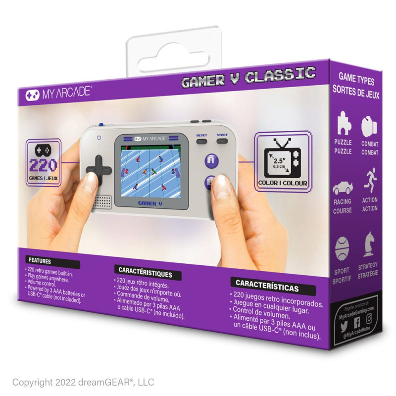 My Arcade Portable Gaming System Gamer V Classic 3