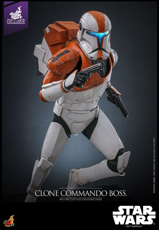 Star Wars: The Clone Wars Action Figure 1/6 Clone Commando Boss Hot Toys Exclusive 30 cm 3