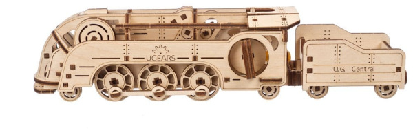 Ugears 3D Wooden Puzzle Mini Locomotive 1