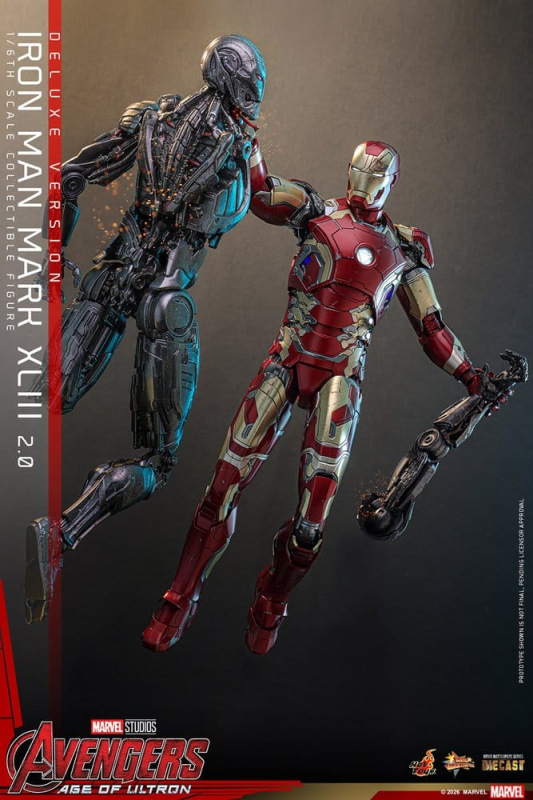 Avengers: Age of Ultron Movie Masterpiece Diecast Action Figure 1/6 Iron Man Mark XLIII (2.0) (Delux 3