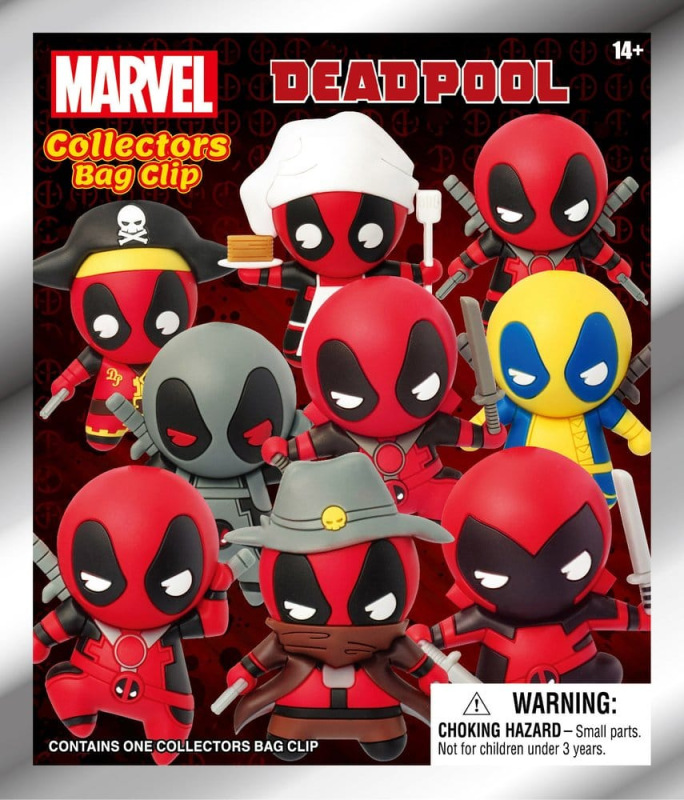 Deadpool PVC Bag Clips Series 1 Display (24) 1