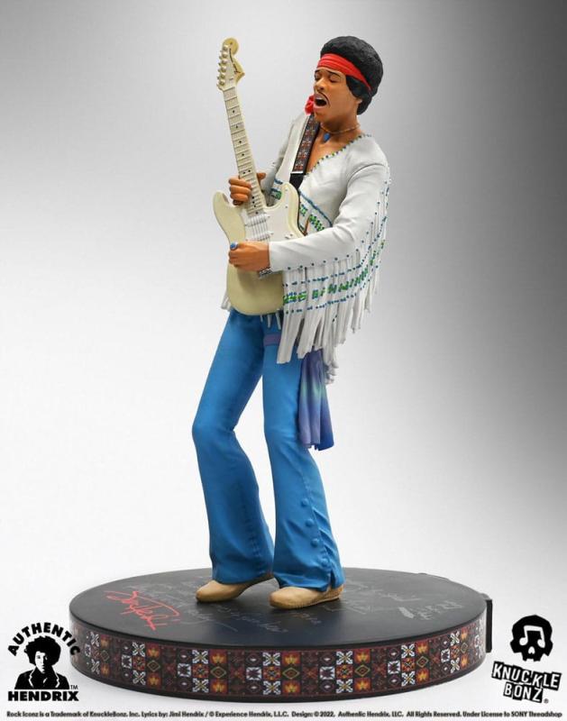 Jimi Hendrix: Jimi Hendrix III 22 cm Rock Iconz Statue - Knucklebonz