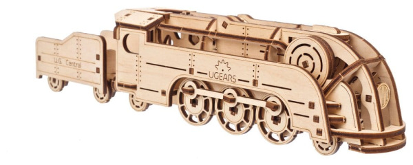 Ugears 3D Wooden Puzzle Mini Locomotive 8