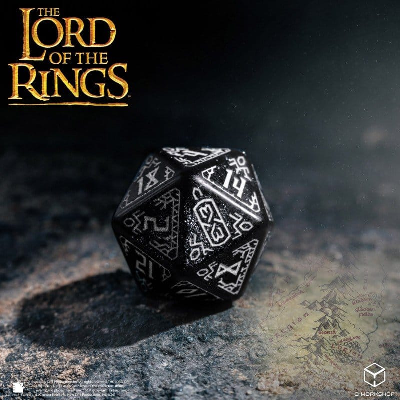 The Lord of the Rings Dice Set of 7 Moria (Glow in the Dark) 5