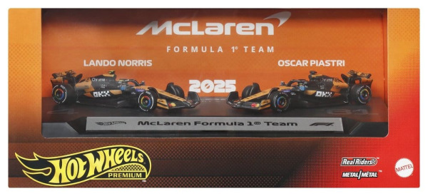 Formula 1 Hot Wheels Premium Die-Cast Vehicle 2-Pack 1:64 Team McLaren 7