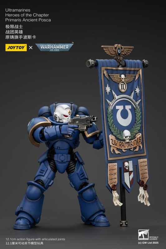 Warhammer 40k Action Figure 1/18 Ultramarines Heroes of the Chapter Primaris Ancient Posca 20 cm 5
