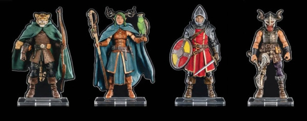 Mythic Legions Acrylic Standees 4-Pack Heroic Set B 3 cm