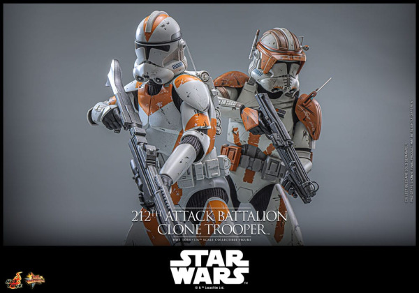 Star Wars: The Clone Wars Action Figure 1/6 212th Attack Battalion Clone Trooper Deluxe Version 30 c 10