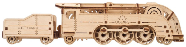 Ugears 3D Wooden Puzzle Mini Locomotive 10