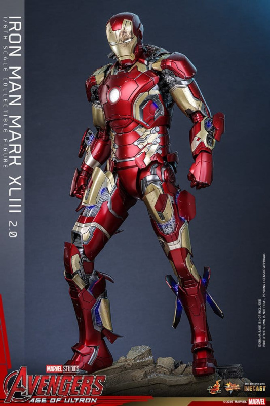Avengers: Age of Ultron Movie Masterpiece Diecast Action Figure 1/6 Iron Man Mark XLIII (2.0) 32 cm 11