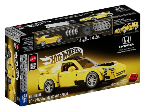 Hot Wheels Speed Series Mattel Brick Shop Building Set 1/32 '07 Honda S2000 2
