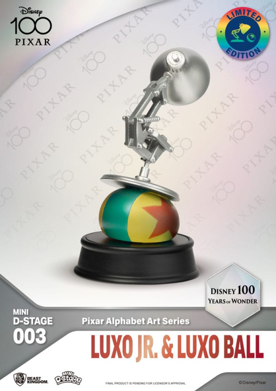 Disney Mini Diorama Stage Statues 10 cm 100 Years of Wonder Pixar Alphabet Art Assortment (6) 3