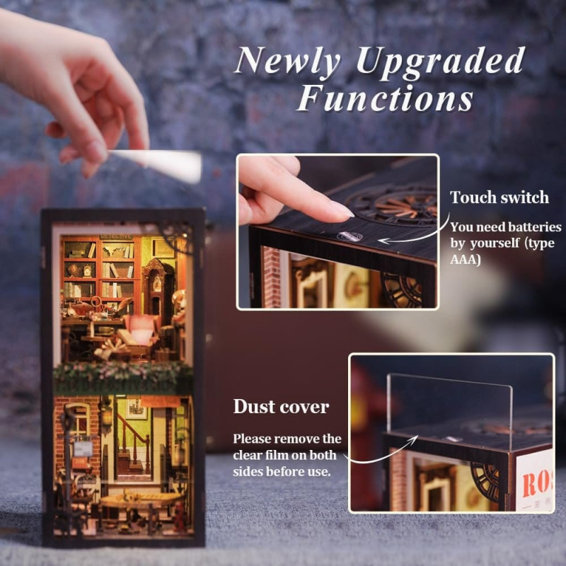 Book Nook Rose Detective Agency 23 x 11 cm 11