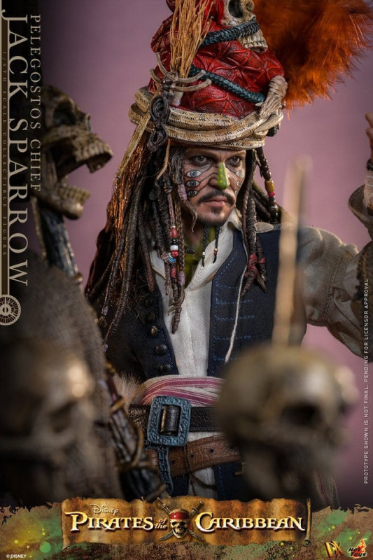 Pirates of the Caribbean: Dead Man's Chest Action DX Figure 1/6 Pelegostos Chief Jack Sparrow 30 cm 8